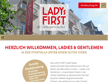 Tablet Screenshot of ladysfirst.ch